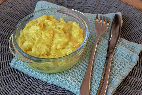 Curry de volaille cuisiné au curry, lait de noix de coco, pomme verte (recette de Cyril Lignac)