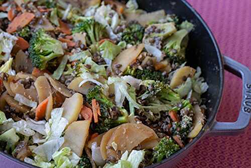 Wok de légumes (recette de Cyril Lignac)