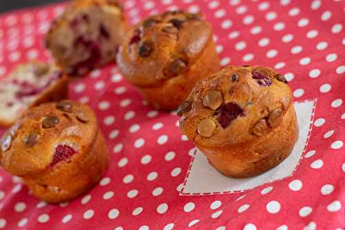 Muffins moelleux aux framboises