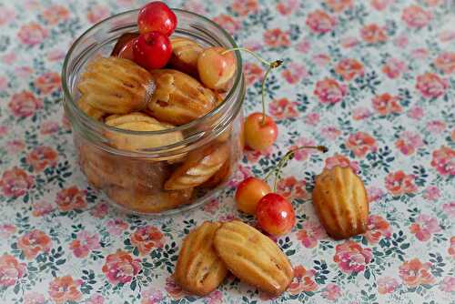 Petites madeleines citron / cerises