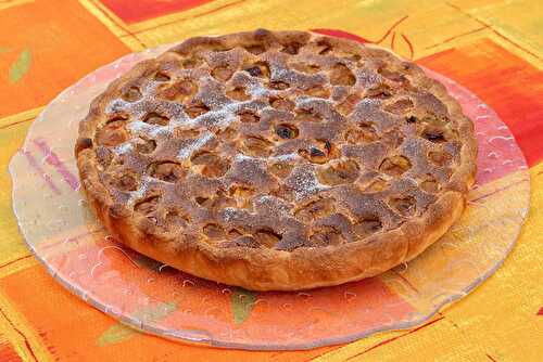 Tarte amandine aux mirabelles et au mascarpone