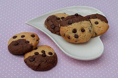 Cookies bicolores aux pépites de chocolat