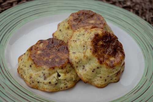 Flans de courgettes à la moutarde