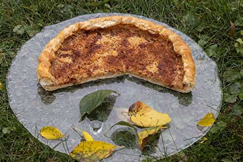 Tarte aux pommes râpées et noisettes