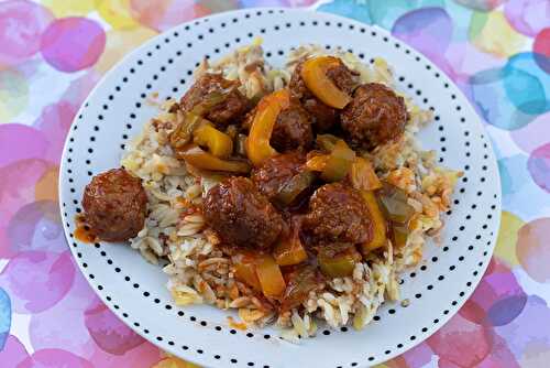 Boulettes de boeuf aux poivrons (au Cookeo)