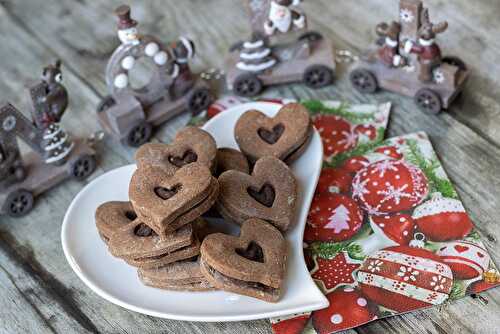 Cœurs au chocolat et à la cannelle (Bredeles 2020)