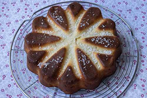 Gâteau aux pommes et à la noix de coco