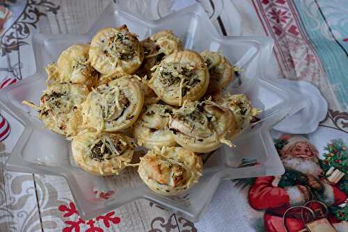 Tartelettes aux oignons caramélisés et chèvre frais