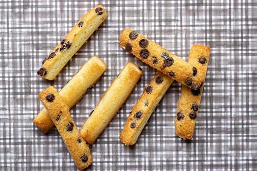 Fingers financiers noix de coco et pépites de chocolat