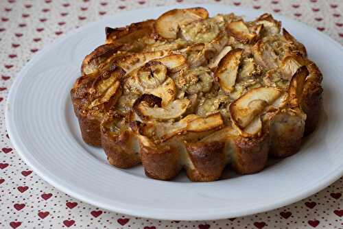 Gâteau léger pommes bananes et flocons d’avoine de Hélène