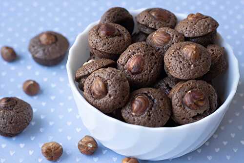Minis moelleux chocolat coeur noisettes