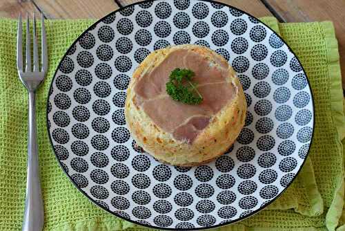 Croque quiche "Terre Mer" jambon cru, saumon et légumes