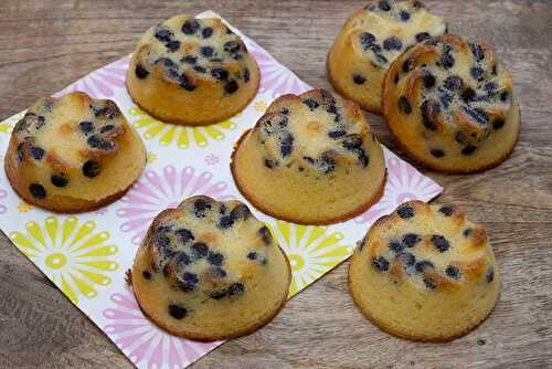 Petits moelleux au citron et aux pépites de chocolat