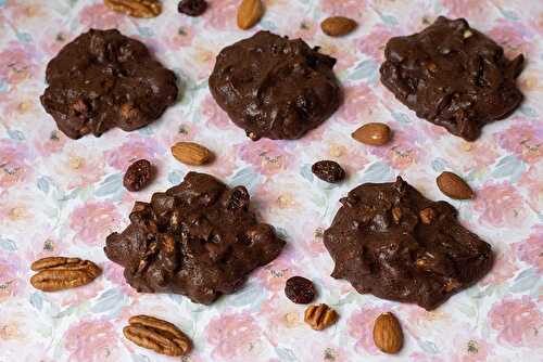 Cookies brownies amandes noix de pécan et cranberries