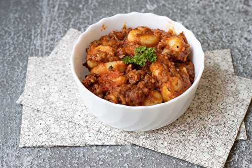 Gnocchis à la tomate et à la viande hachée (au Cookeo ou sans)