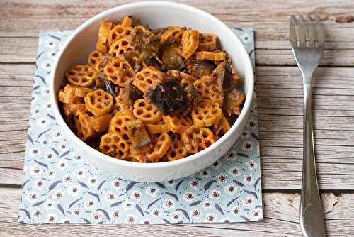 Pâtes et aubergine à la sauce tomate (au Cookeo ou sans)