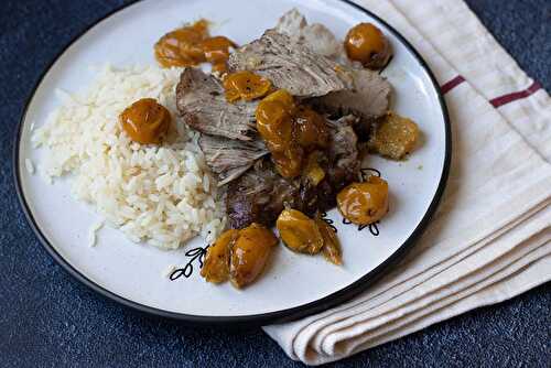 Sauté de porc aux mirabelles