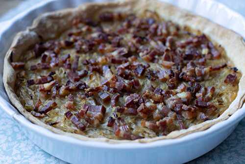 Zwiebelkueche (tarte à l'oignon alsacienne)