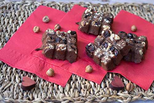 Brownies chocolat pistaches et cranberries