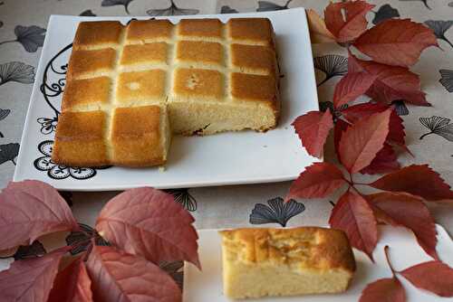 Gâteau moelleux aux pommes et au rhum