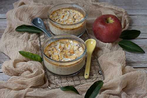 Petits pots de crème pomme et cannelle