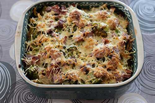 Gratin de pâtes au brocoli