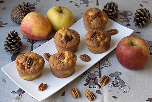 Petits moelleux pommes, sirop d'érable et noix de pécan