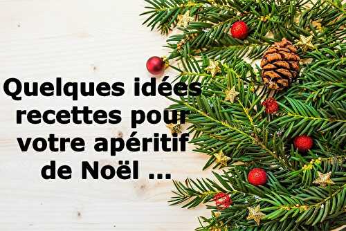 Quelques idées de recettes pour votre apéro de Noël ... - Les petits plats de Patchouka