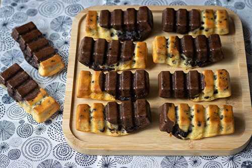 Lingots marbrés aux pépites de chocolat