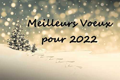 Meilleurs Voeux pour 2022 - Les petits plats de Patchouka