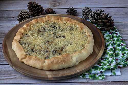 Tarte rustique champignons Comté