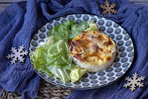 Clafoutis de coquillettes à la raclette