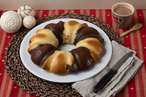 Couronne Marbrée Chocolat Amandes