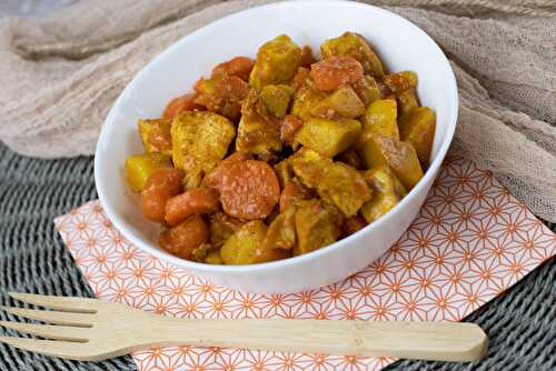 Curry de poulet carottes et pommes de terre (au Cookeo ou sans)