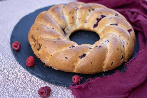 Cake framboises lait de coco