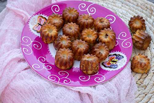 Mini cannelés aux tomates séchées, jambon et basilic