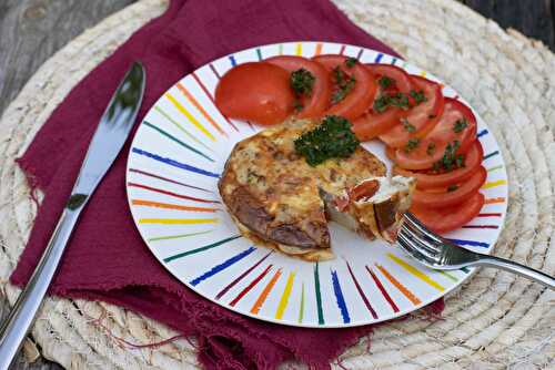 Clafoutis tomates thon au Boursin