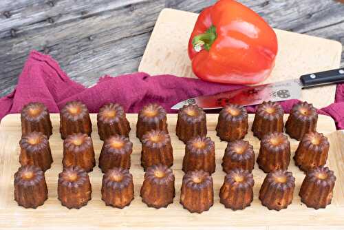 Mini cannelés épicés aux poivrons