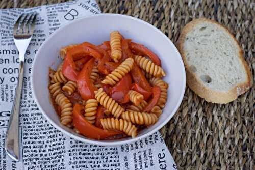 Pâtes aux poivrons (au Cookeo ou sans)