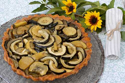 Tarte tatin aux courgettes et au miel