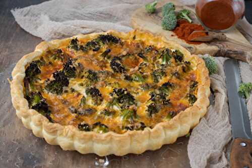 Quiche brocolis cheddar