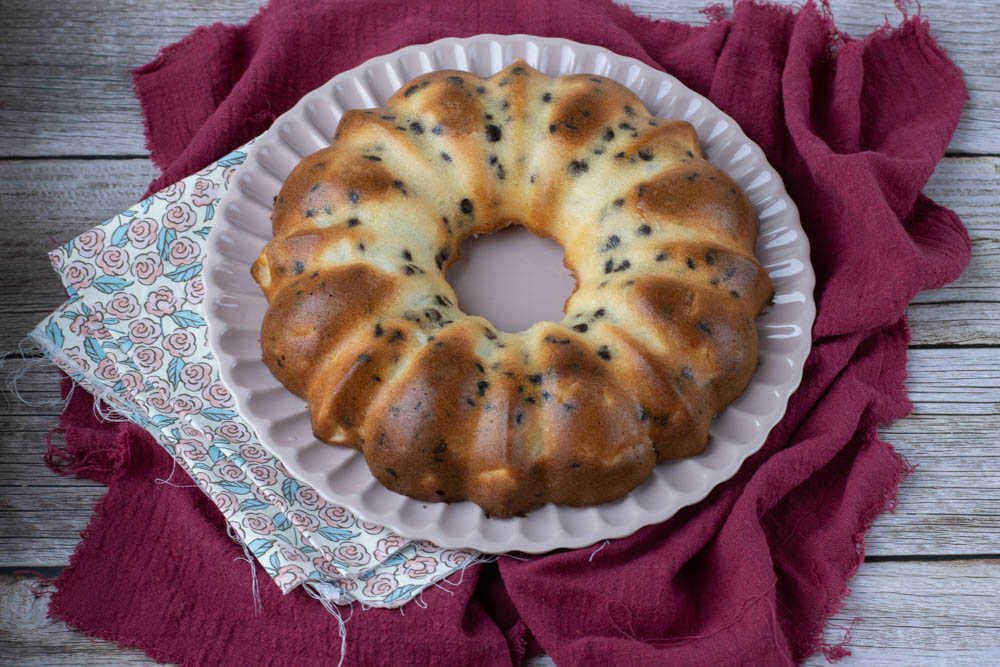 Gâteau poires noix de coco et pépites de chocolat