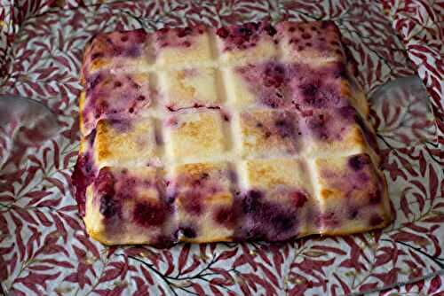 Gâteau fruits rouges et fromage blanc