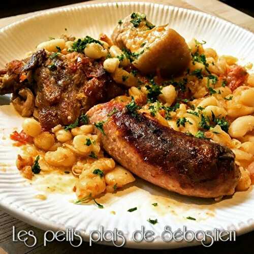 Cassoulet au canard et saucisses de toulouse