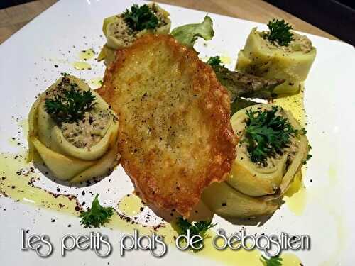 Maki de pommes de terre aux sardines et tuiles de fromage - Les petits plats de Sébastien