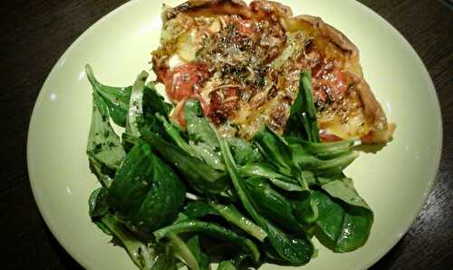 Tarte à la tomate et ses trois fromages