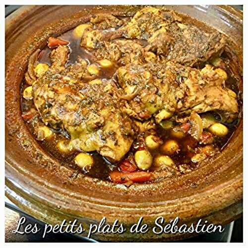 Tajine de poulet, olives et citrons confits
