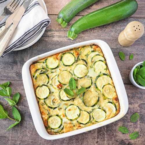 Clafoutis léger aux courgettes et chèvre