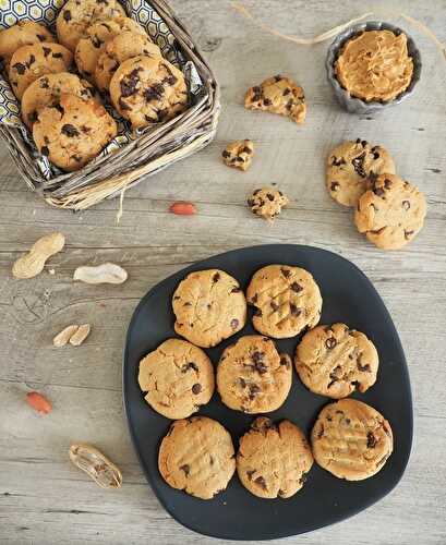 Cookies au beurre de cacahuètes et pépites de chocolat