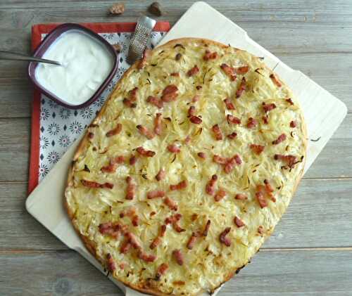 La flammekueche ou tarte flambée alsacienne